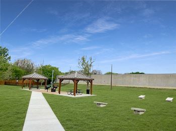 Bean bag toss area